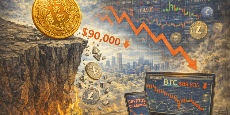 BTC sinks below $90K, ETH, XRP slip 5%: what’s driving the crypto bloodbath